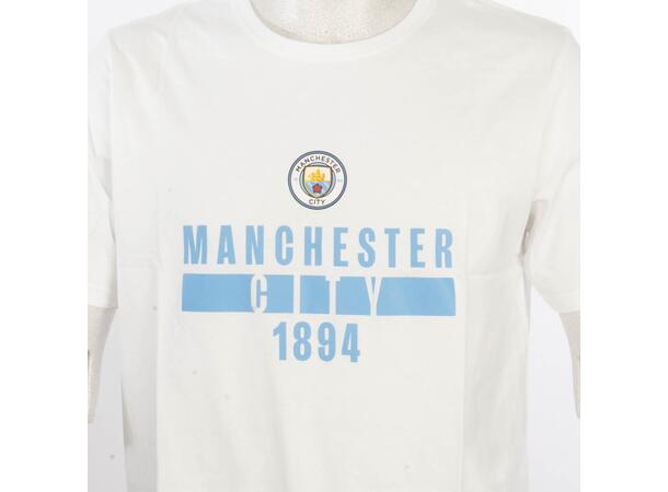 ST Man City Nº 2 Cotton Tee Jr Hvit 12 Manchester City print t-shirt junior 