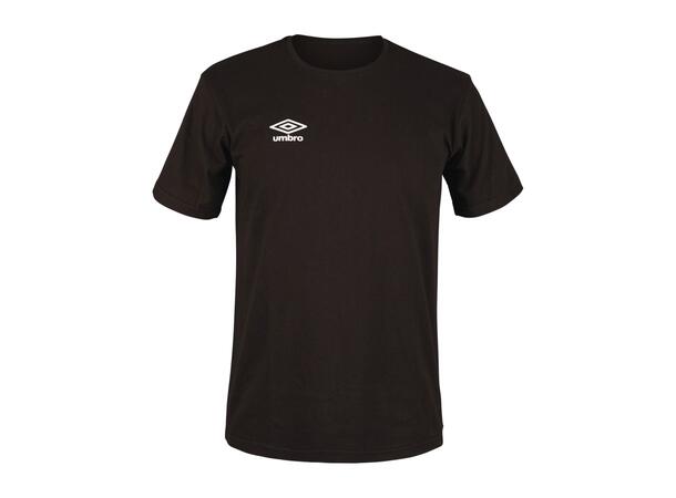 UMBRO Basic Tee jr Sort 164 Rundhalset t-skjorte i bomull 