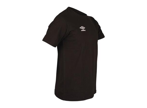 UMBRO Basic Tee jr Sort 164 Rundhalset t-skjorte i bomull 