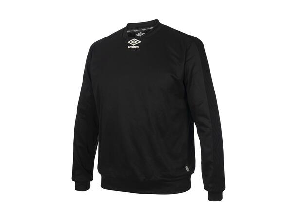 UMBRO Flex Crewneck Sort XS Rundhalset genser i polyester til voksen 