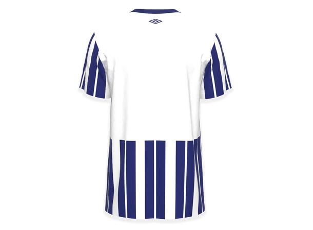 UMBRO Inter Strip Jsy SS Hvit/Blå L Stripet teknisk spillertrøye 