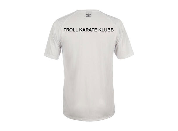 UMBRO Troll Karate Liga SS Jersey Hvit Troll Karate Teknisk T-Shirt Junior