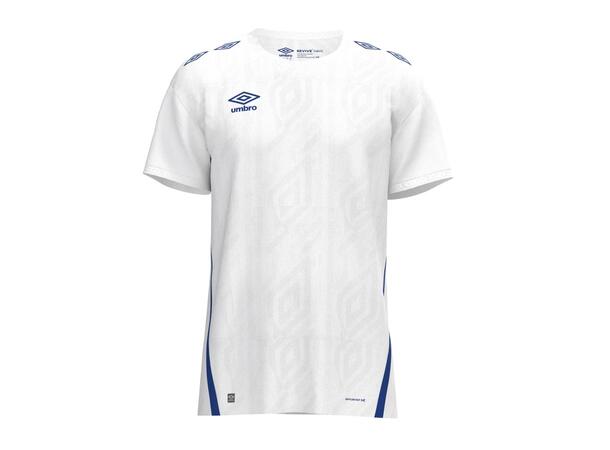 UMBRO UX Pro SS Jsy Hvit/Blå M Flott kortermet spillertrøye 