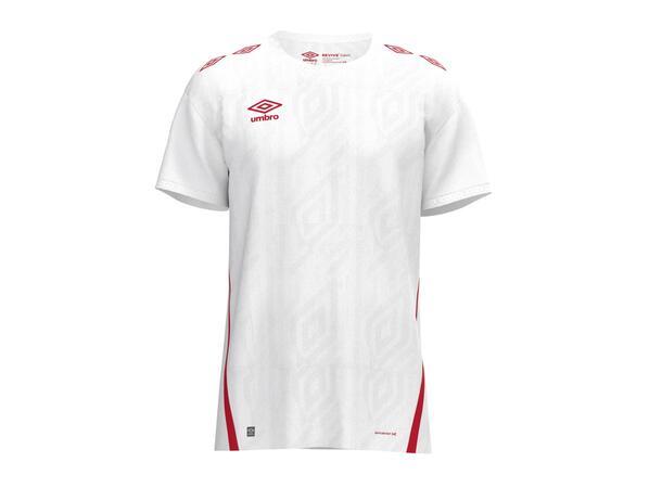 UMBRO UX Pro SS Jsy Hvit/Rød L Flott kortermet spillertrøye 