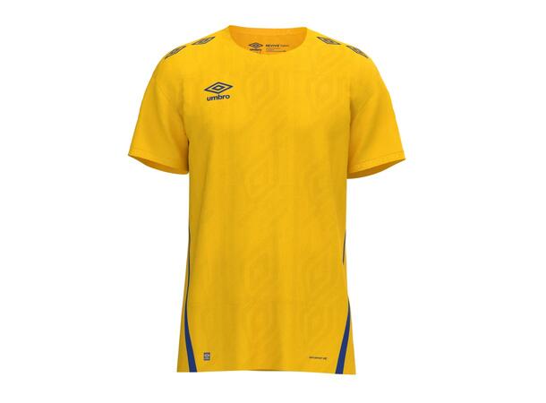 UMBRO UX Pro SS Jsy Jr Gul/Blå 164 Flott kortermet spillertrøye junior 