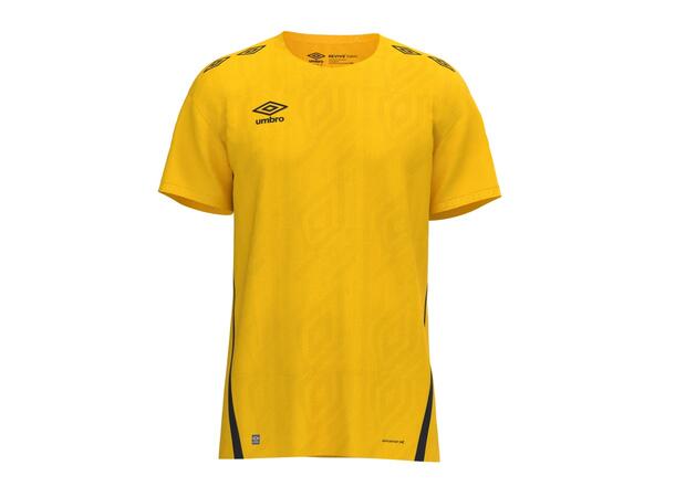 UMBRO UX Pro SS Jsy Jr Gul/Sort 164 Flott kortermet spillertrøye junior 