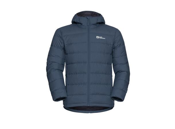 JW Ather Down Hoody M Rds Marine L Jack Wolfskin Lett dunjakke med hette 