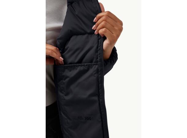JW Ather Down Hoody W Rds Sort S Jack Wolfskin women’s down jacket 