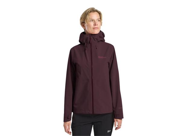 JW Highest Peak 3L Jkt W Burgunder M Jack Wolfskin Skalljakke til dame 
