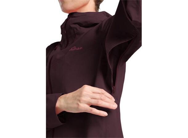 JW Highest Peak 3L Jkt W Burgunder M Jack Wolfskin Skalljakke til dame 
