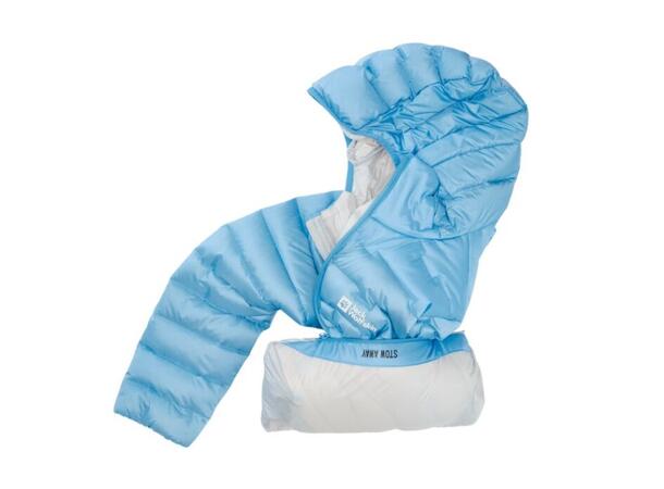 JW Passamani Down Hoody W Lys blå M Jack Wolfskin Lett og varm dunjakke dame 