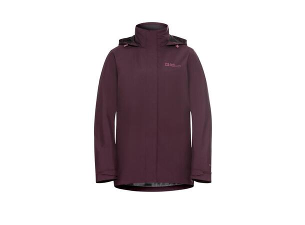 JW Rotwand 3in1 Jkt W Burgunder M Jack Wolfskin 3 i 1 Skall jakke dame 