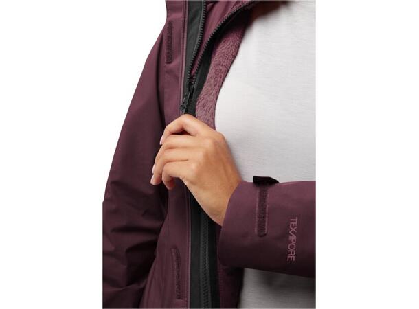 JW Rotwand 3in1 Jkt W Burgunder M Jack Wolfskin 3 i 1 Skall jakke dame 