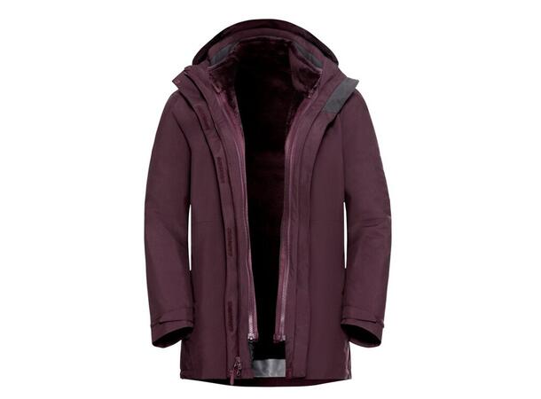 JW Rotwand 3in1 Jkt W Burgunder M Jack Wolfskin 3 i 1 Skall jakke dame 