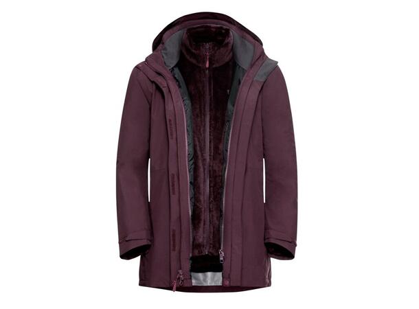JW Rotwand 3in1 Jkt W Burgunder M Jack Wolfskin 3 i 1 Skall jakke dame 