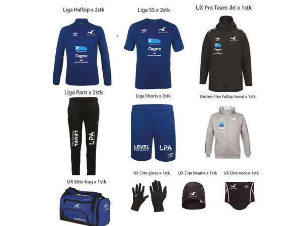 UMBRO FKH Kraftakademiet uten initialer FKH Pakke Kraftakademiet uten initialer 