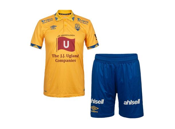 UMBRO FK Jerv Hm Drakt og Shorts Gul 080 Hjemme - Supporterdrakter & shorts Jr