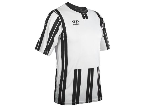UMBRO Inter Strip Jsy SS Hvit/Sort XS Stripet teknisk spillertrøye 