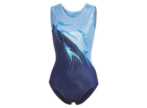 FIBRA Gym Leotard Multi W Blå 110 Stilig turndrakt 