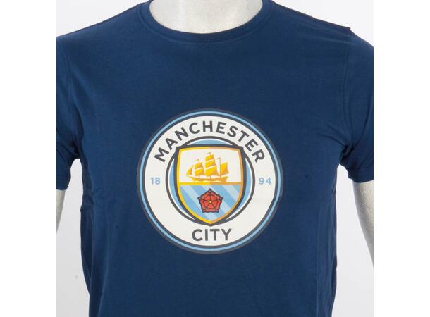 ST Man City Nº 1 Cotton Tee Jr Marine 12 Manchester City print t-shirt junior 