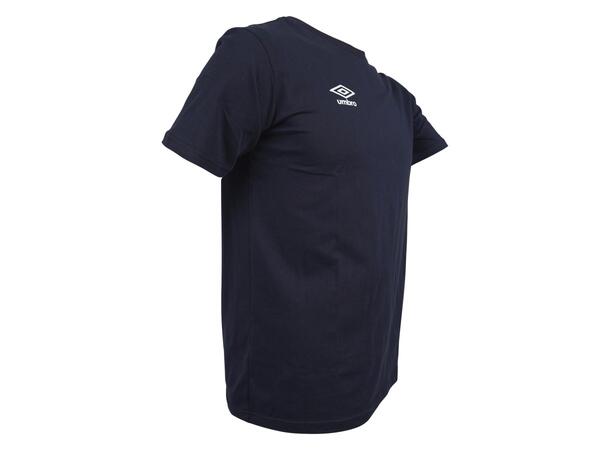 UMBRO Basic Tee Marine S Rundhalset t-skjorte i bomull 