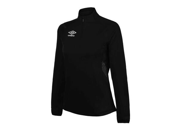 UMBRO Liga Half zip W Sort 38 Treningsgenser med glidelås i hals 