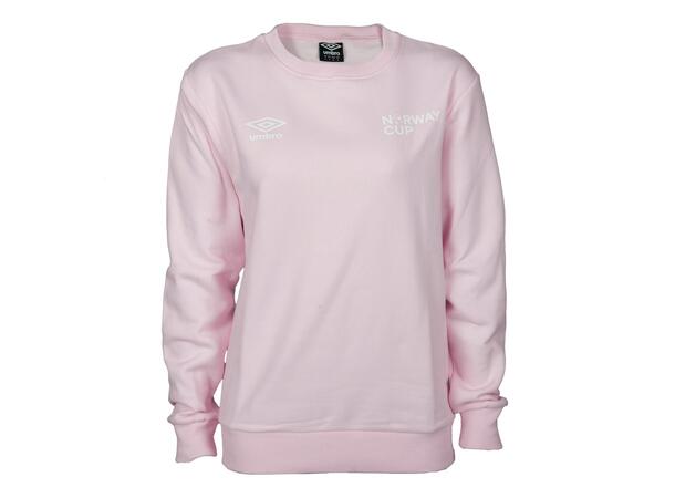 UMBRO NC Crew Neck Sweater Lys rosa 152 Spesial rundhalset genser junior 