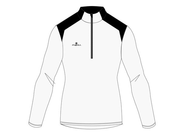 FIBRA Halfzip Hvit S Treningsgenser 