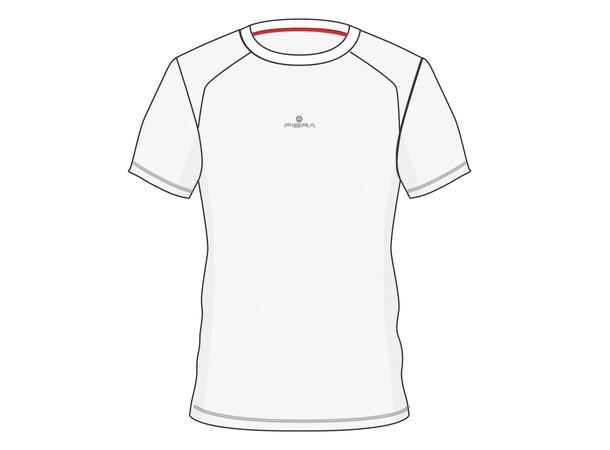 FIBRA Trn Tee W Hvit XS Trenings T-skjorte til dame 