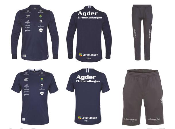 FK Jerv Trenerpakke Med Initialer2025 FK Jerv Trenerpakke m/initialer2025 