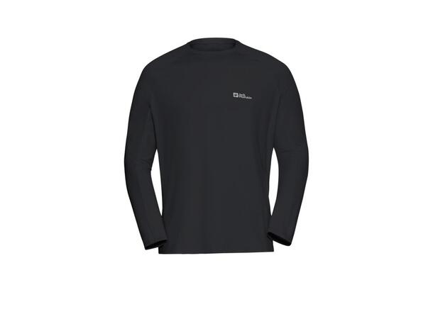 JW Prelight Swift LS M Sort M Jack Wolfskin lett langermet genser 