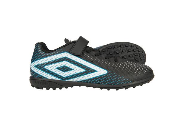 UMBRO Aurora II Lo TF VE Jr Sort 27,5 Fotballsko til junior med velcro 