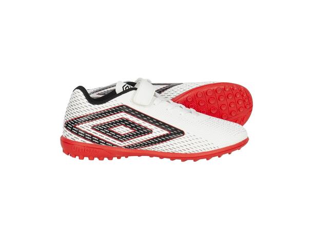 UMBRO Aurora II Lo TF VE Jr. Hvit 28 Fotballsko til junior med velcro 
