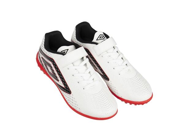 UMBRO Aurora II Lo TF VE Jr. Hvit 28 Fotballsko til junior med velcro 