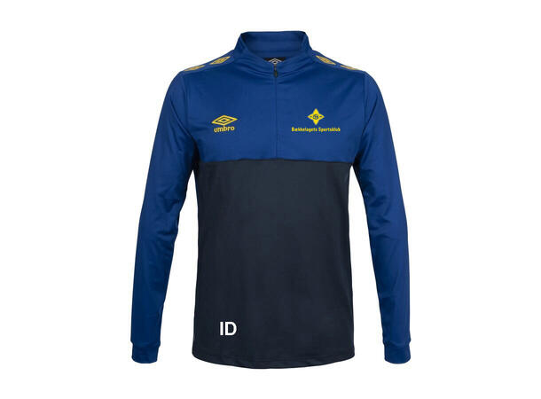 UMBRO BSK UX Pro Half Zip JR Blå/Gul Bækkelaget SK Treningsgenser Junior 