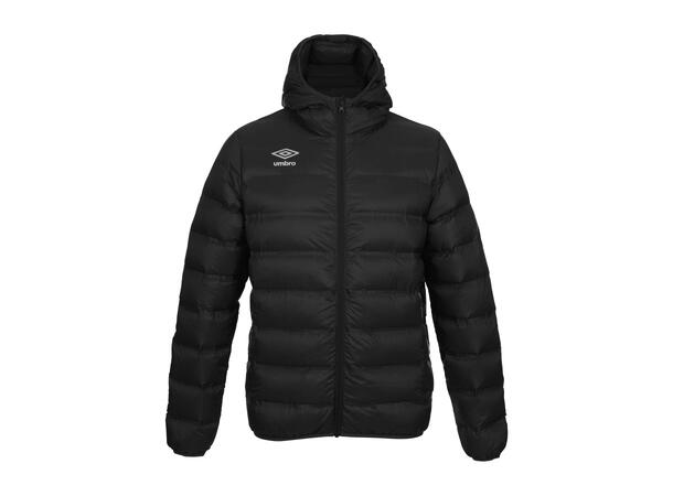 UMBRO Deli Down Jacket Jr Sort 164 Dunjakke med hette til junior 