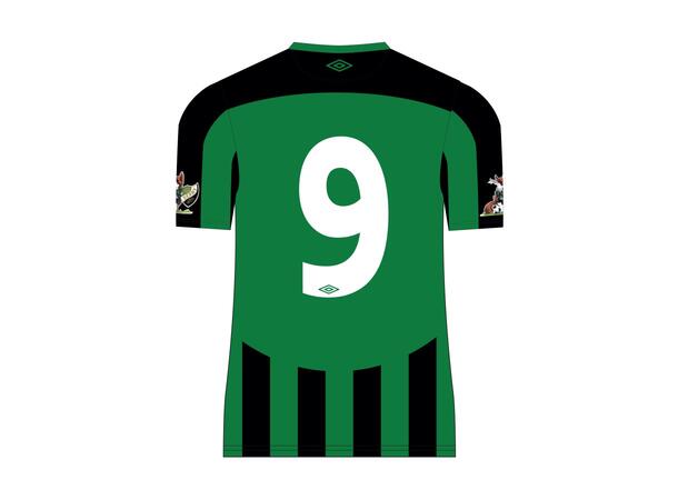 UMBRO Derby SS Jsy 25 Jr Sort/Grønn 140 Spesial Spillertrøye, kort arm 