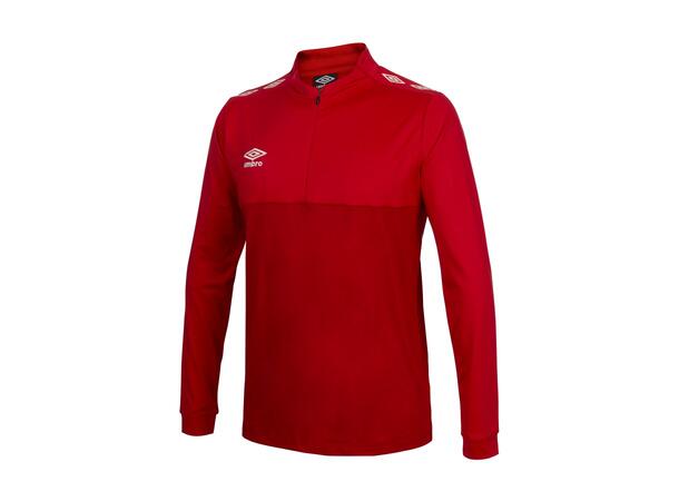 UMBRO UX Pro Half Zip Rød/Hvit XXL Treningsgenser med glidelås 