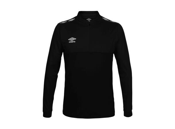 UMBRO UX Pro Half Zip Sort/Hvit S Treningsgenser med glidelås 