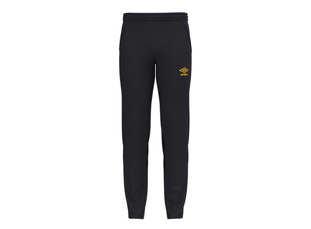 UMBRO UX Pro Slim Pant Sort/Gul XL Treningsbukse i smal passform 