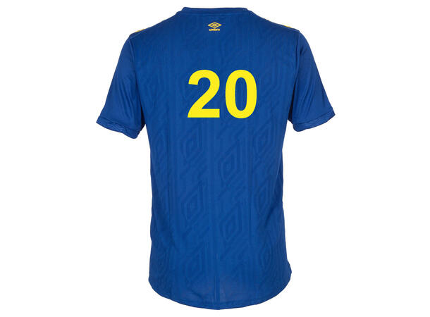 UMBRO BSK UX Pro SS Jsy SR Blå/Gul HB Bækkelaget Spillertrøye Håndball Senior 