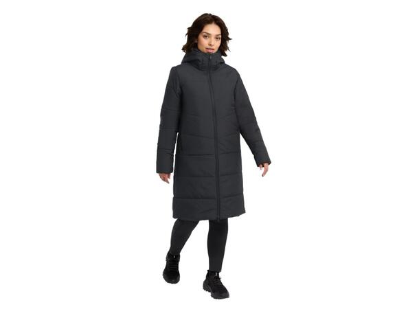 JW Deutzer Coat W Sort M Jack Wolfskin Varm Lang Dame Parkas 