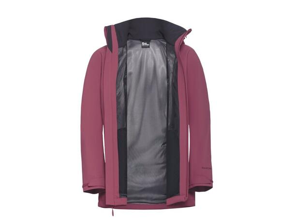 JW Trailtime 2L Jkt W Burgunder M Jack Wolfskin Skalljakke til dame 