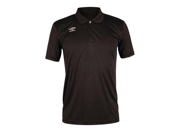 UMBRO Core Poly Polo Sort S Sporty polo i resirkulert polyester 