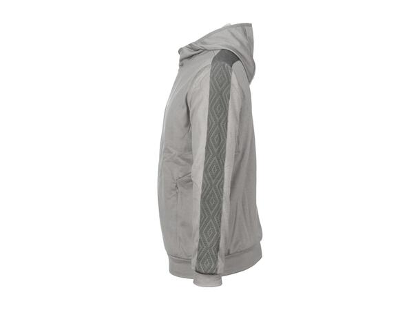 UMBRO Flex Full Zip Hood J Lys grå 152 Jakke med hette i resirkulert polyester 