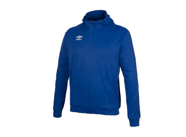UMBRO Flex Full Zip Hood J MellomBlå 152 Jakke med hette i resirkulert polyester 
