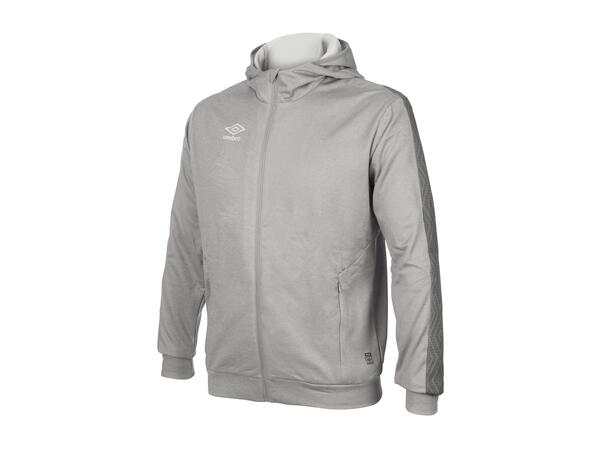 UMBRO Flex Full Zip Hood Jr Lys grå 152 Jakke med hette i resirkulert polyester 