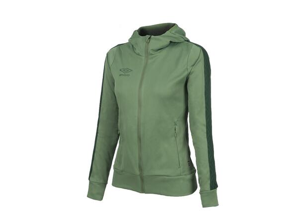 UMBRO Flex Full Zip Hood W Grønn 38 Jakke med hette i resirkulert polyester 