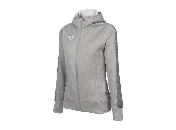 UMBRO Flex Full Zip Hood W Lys grå 42 Jakke med hette i resirkulert polyester 