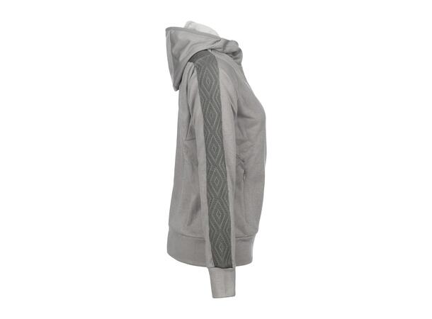 UMBRO Flex Full Zip Hood W Lys grå 42 Jakke med hette i resirkulert polyester 